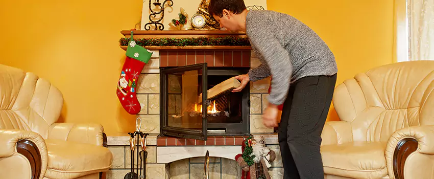 Rusted Metal Fireplace Restoration in Tallahassee, Florida
